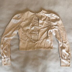 Wilfred Cream Satin Blouse